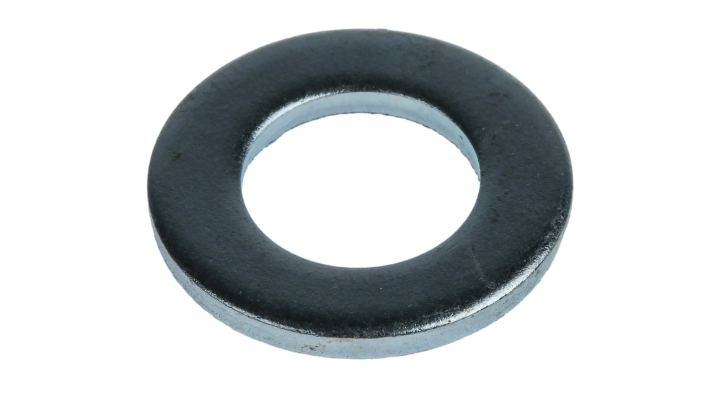 Bright Zinc Plated Steel Plain Washers, M12, DIN 125A