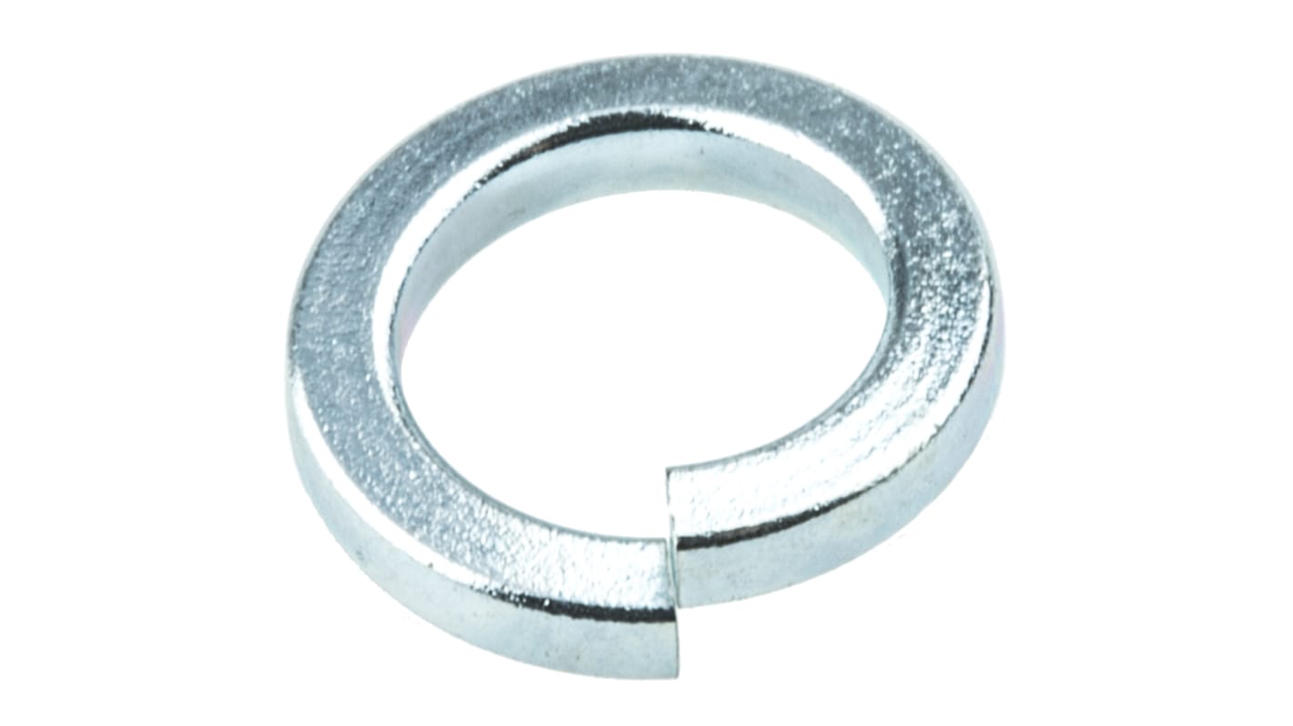 Bright Zinc Plated Steel Locking Washers, M8, DIN 7980 RS