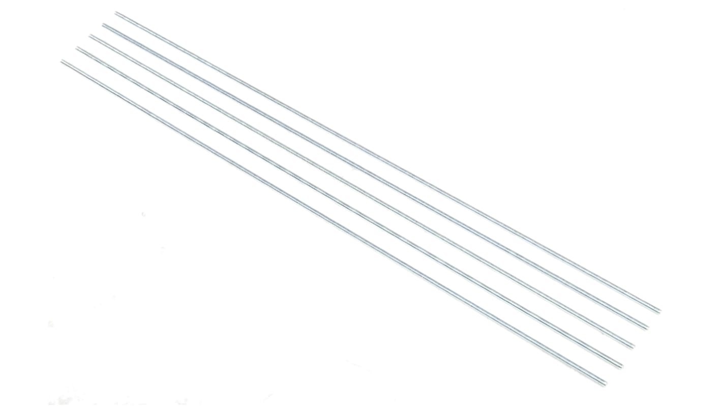 RS PRO Zinc Plated Steel Threaded Rod, M8, 1m RS