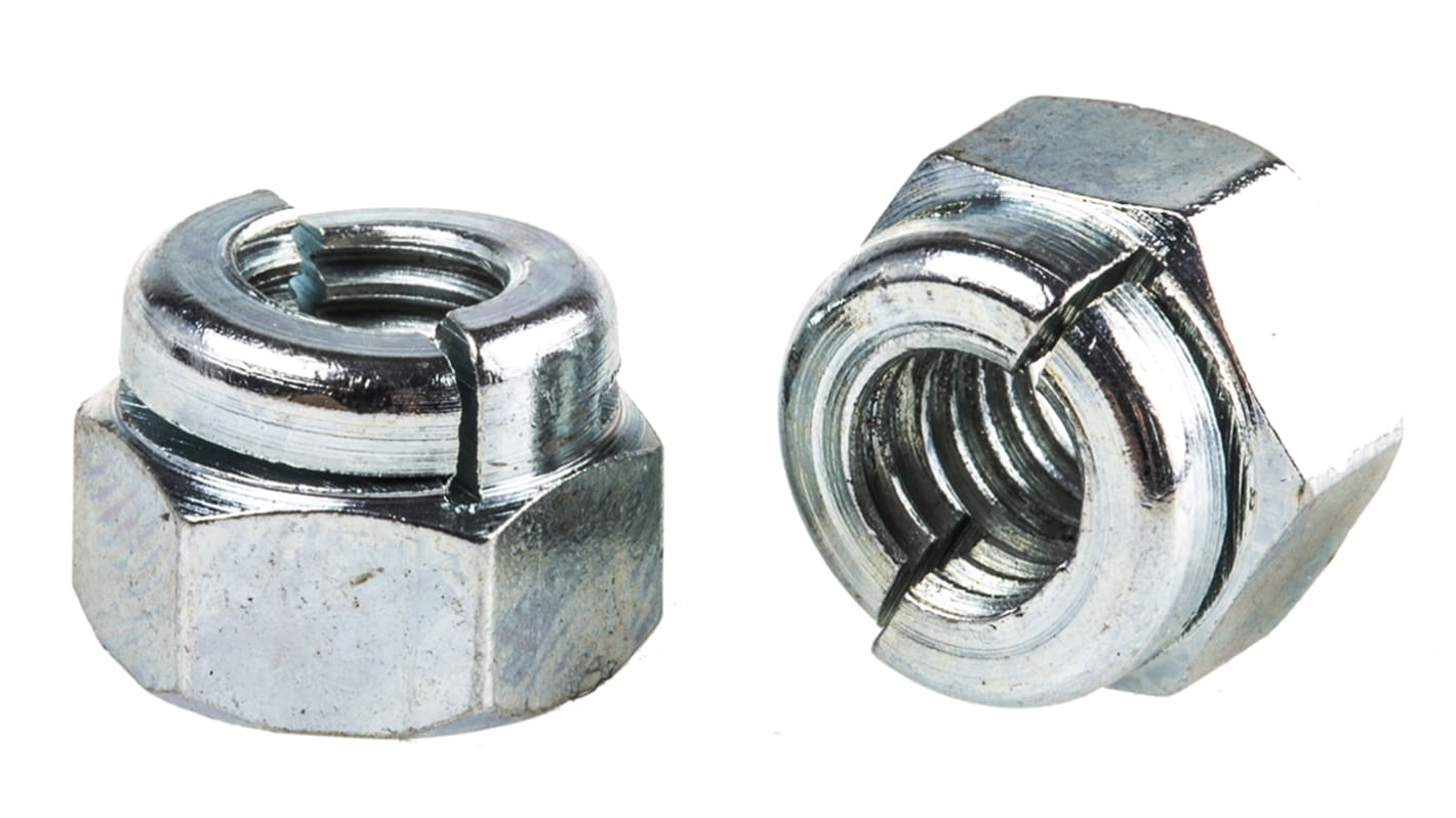 18806TRZC Aerotight, Bright Zinc Plated Steel Lock Nut, M6 RS