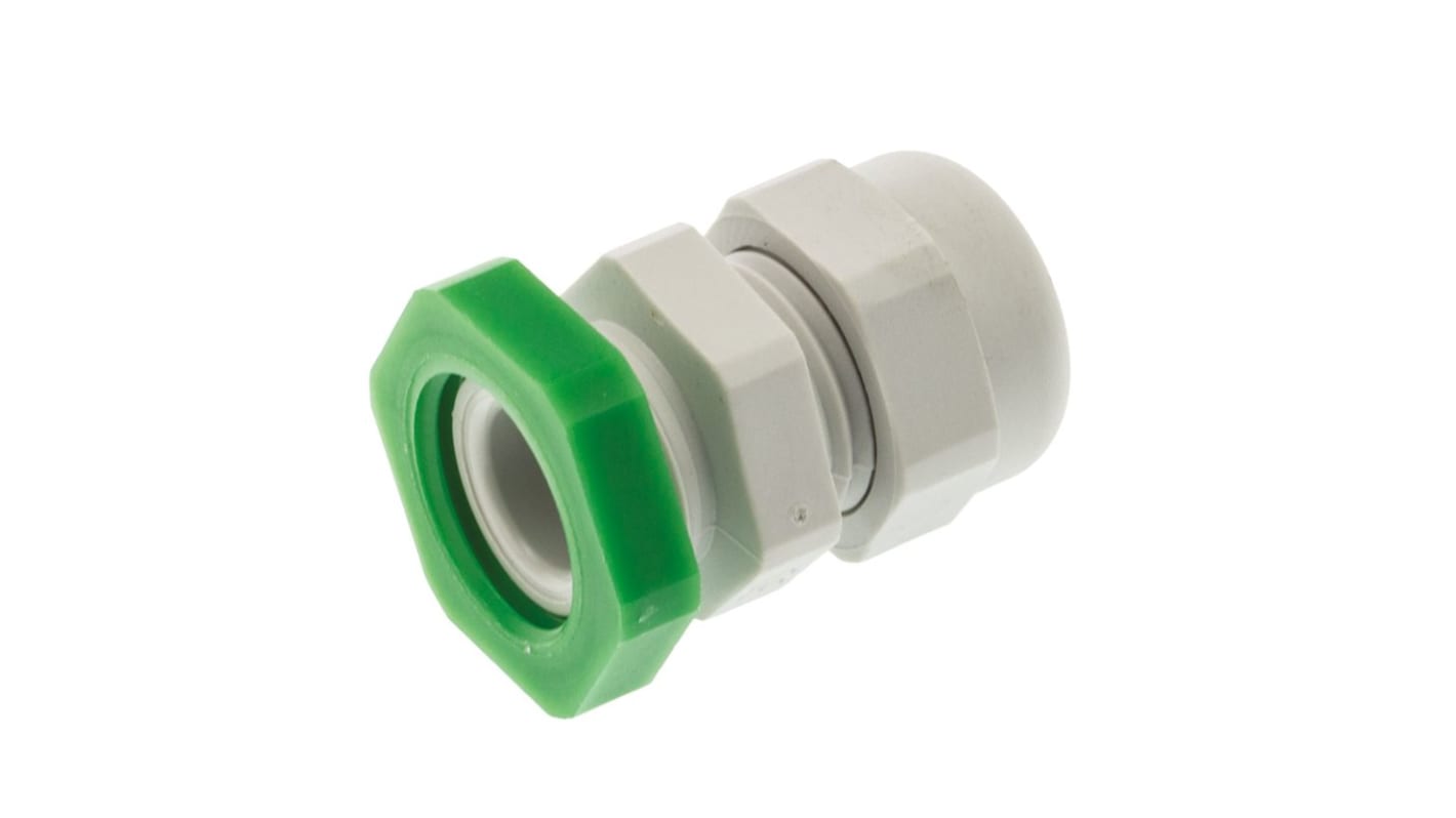 SIB WADI-TEC Series Grey PA 6 Cable Gland, M16 Thread, 4.5mm Min, 8mm Max, IP68