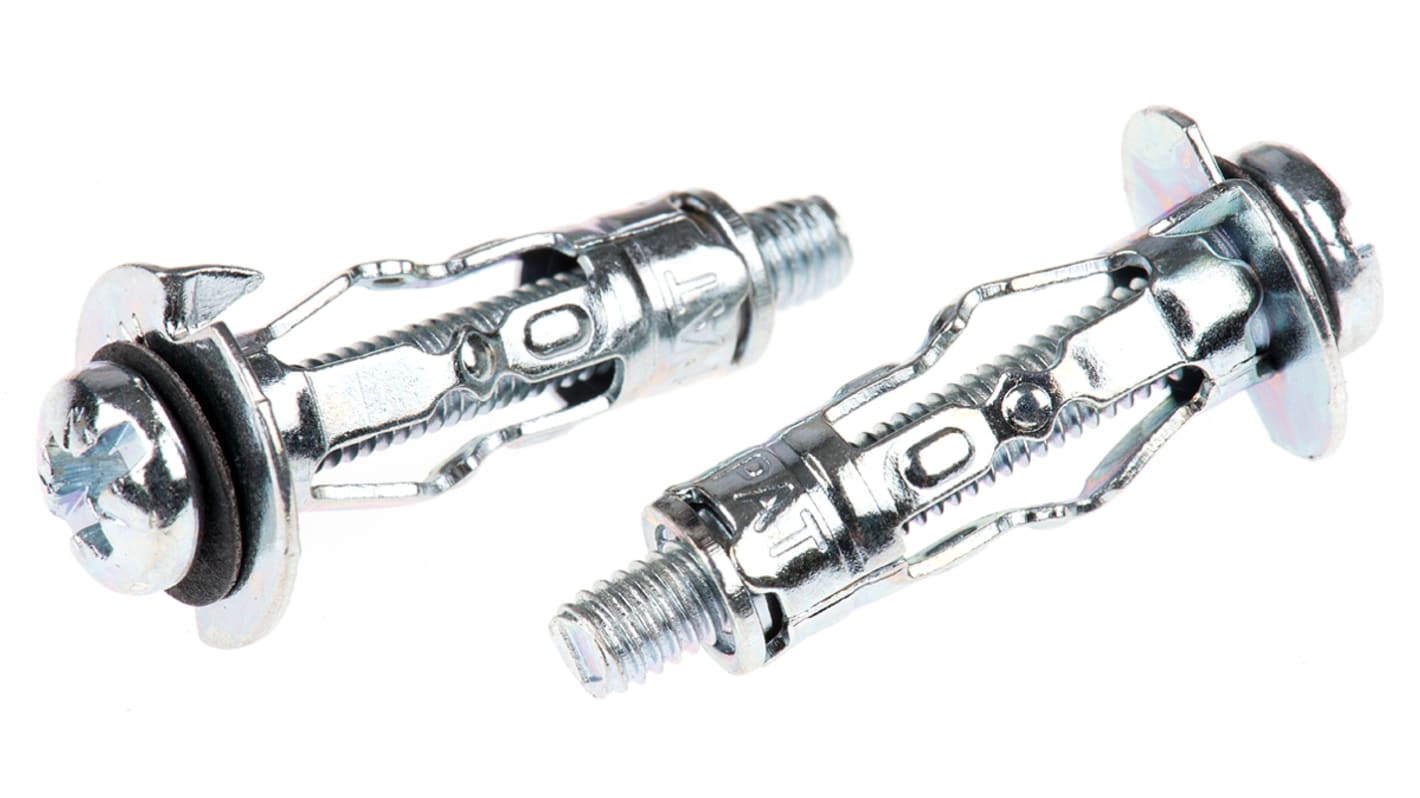 SM04020 RawlPlug Steel Expanding Bolt Cavity Fixing, 8mm fixing hole