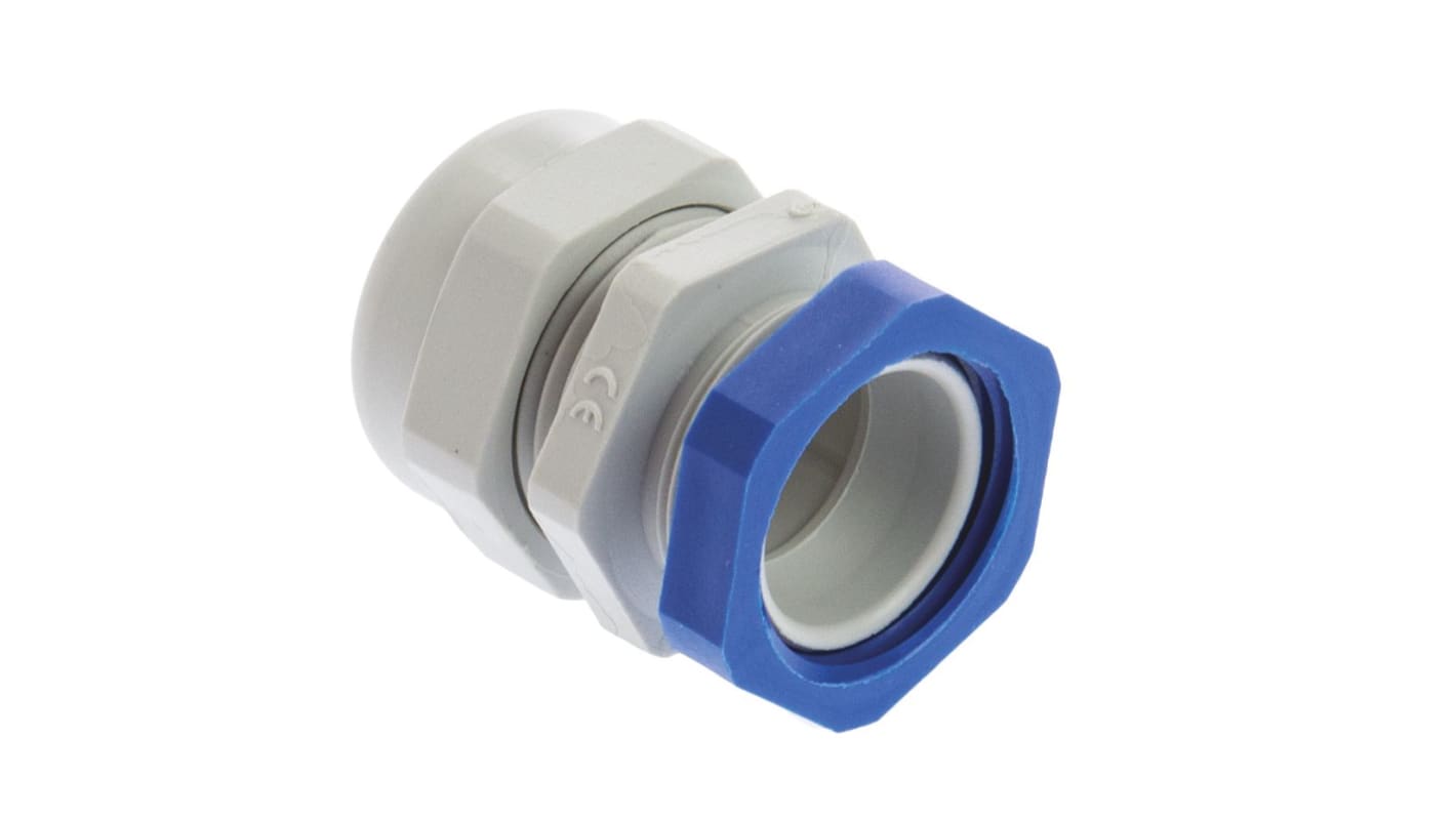 SIB WADI-TEC Kabelverschraubung, M20 PA 6 Grau 7mm/ 12mm, IP68