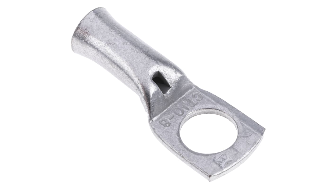 RS PRO Uninsulated Ring Terminal, M8 Stud Size to 10mm² Wire Size RS