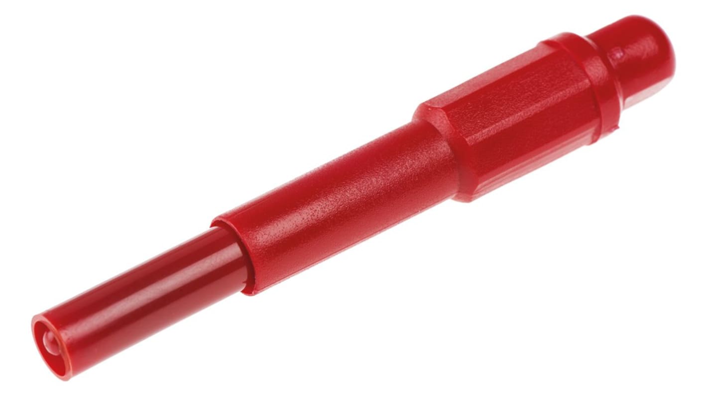 RS PRO, Red 4mm Banana Plug, 1kV, 20A