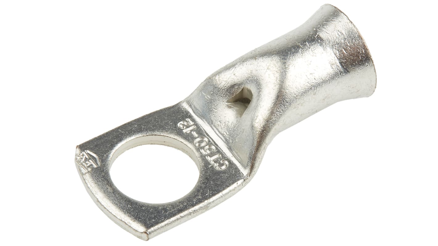 RS PRO Ring-Rohrkabelschuh, Unisoliert, innen ø 12.8mm, max. 50mm², M12