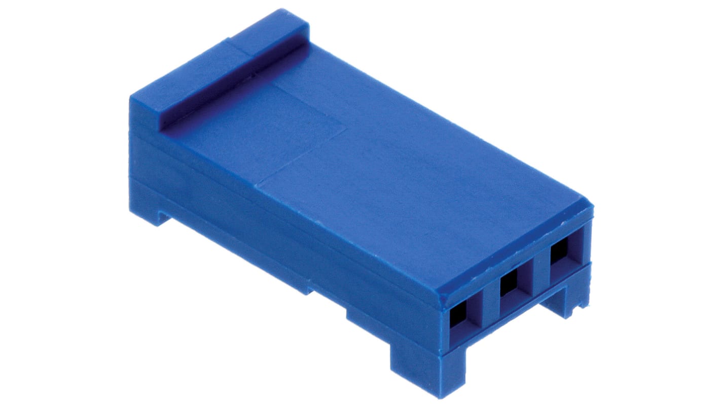 Carcasa de conector TE Connectivity 281838-3, Serie AMPMODU HE13/HE14, paso: 2.54mm, 3 contactos, , 1 fila filas,