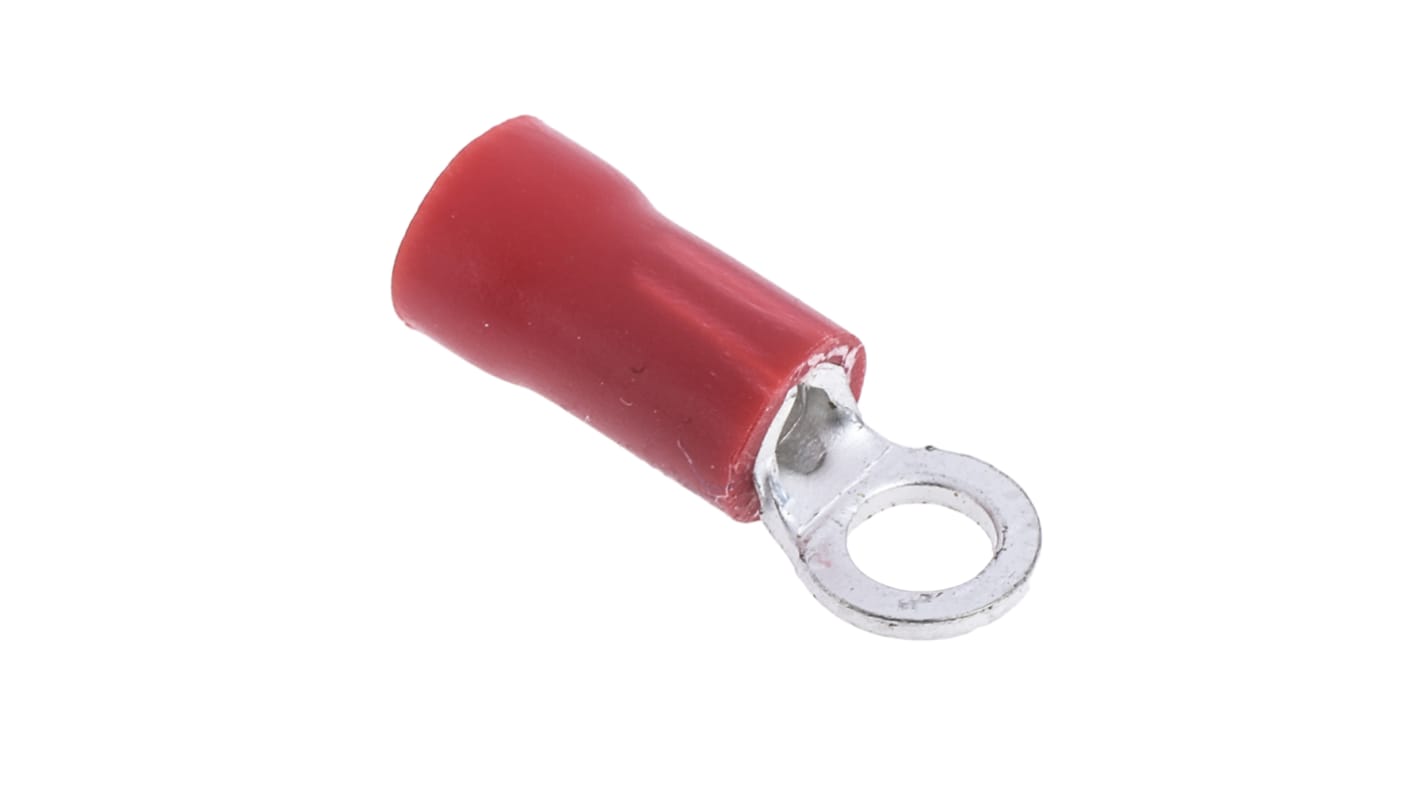 RS PRO Insulated Ring Terminal, M3 Stud Size, 0.5mm² to 1.5mm² Wire