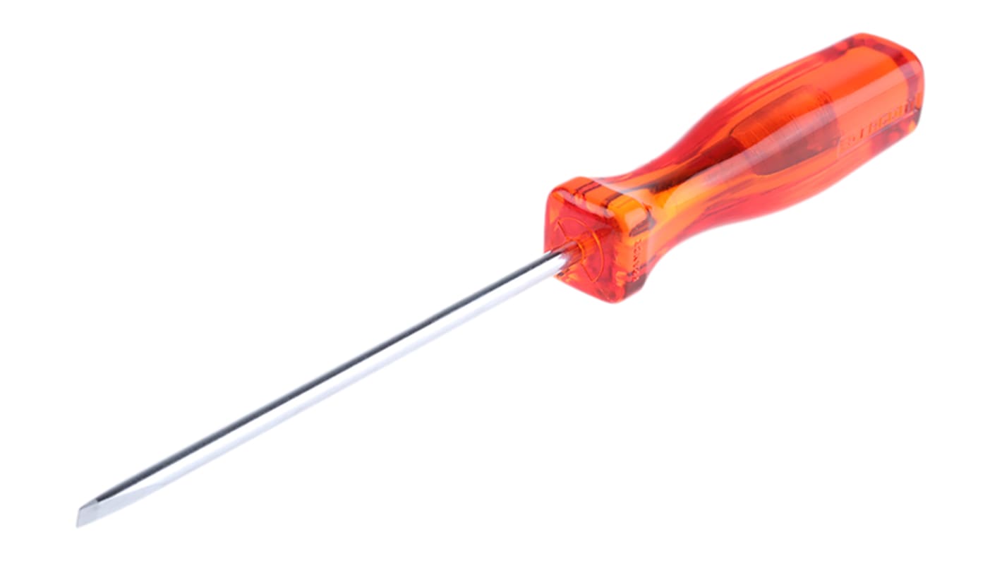 Facom Slotted  Screwdriver, 4 x 0.8 mm Tip, 100 mm Blade, 180 mm Overall