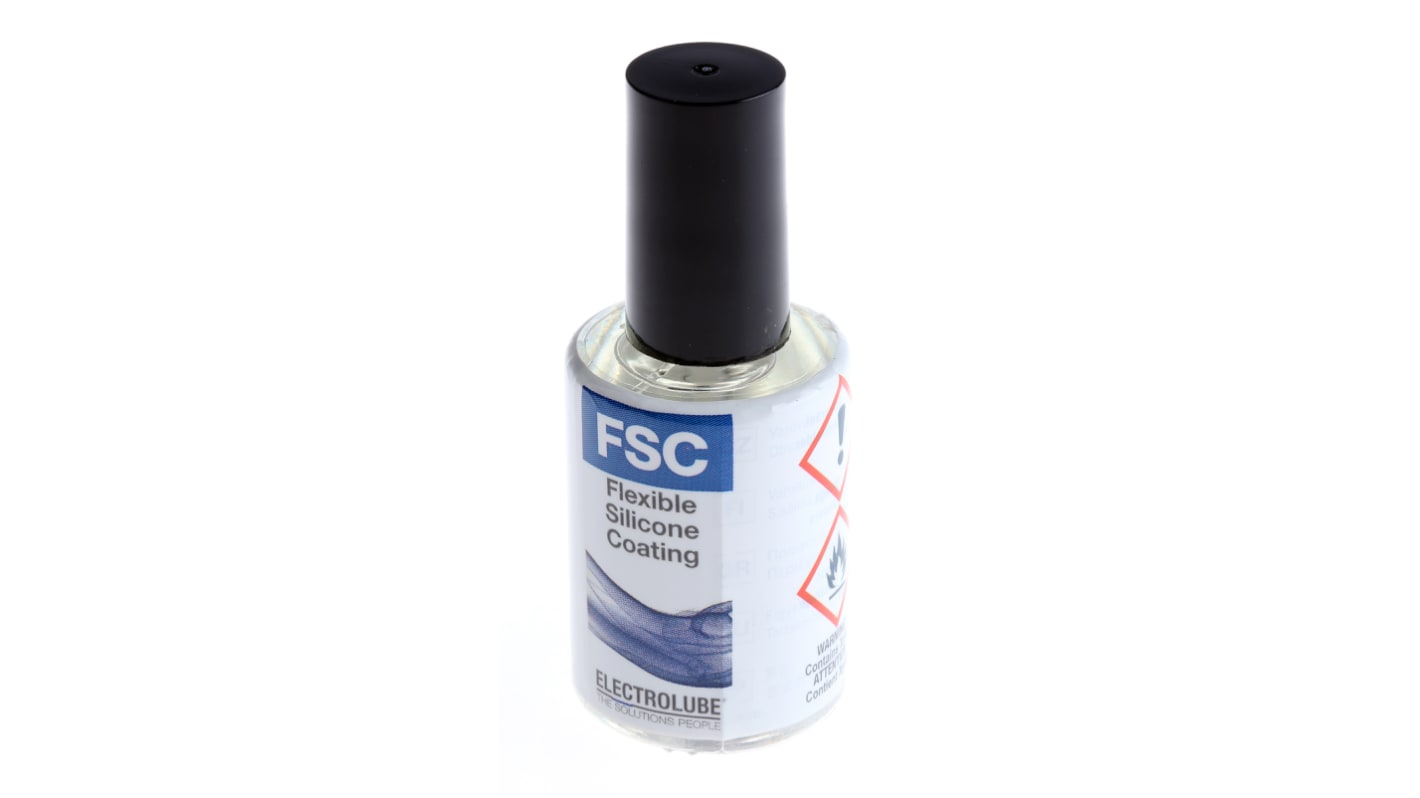 Electrolube FSC Silikonharz, Silikon Schutzlack Schutzlack transparent, Flasche 15 ml