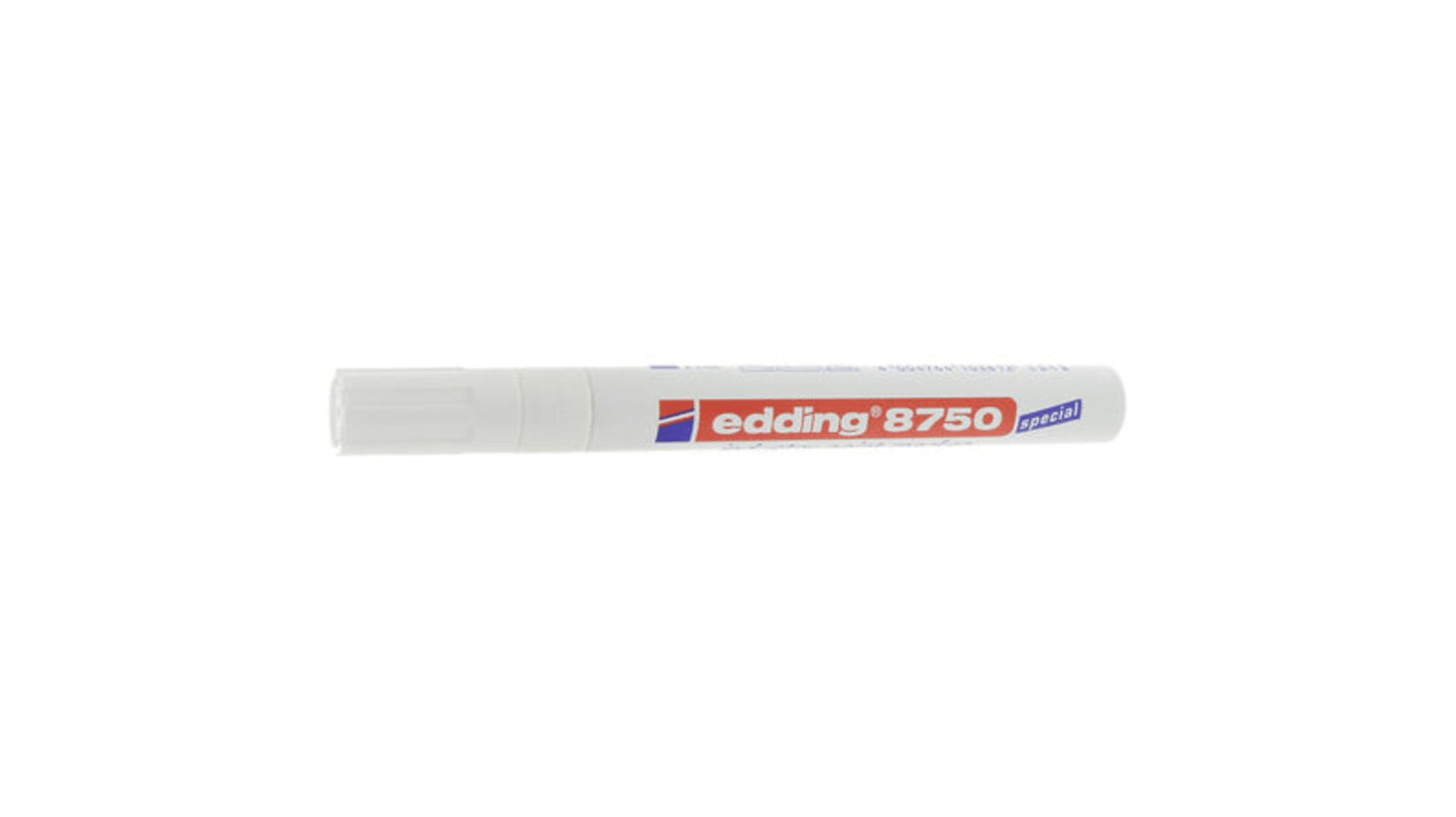 Marcador de pintura Edding de color Blanco, punta mediana de 2 → 4mm