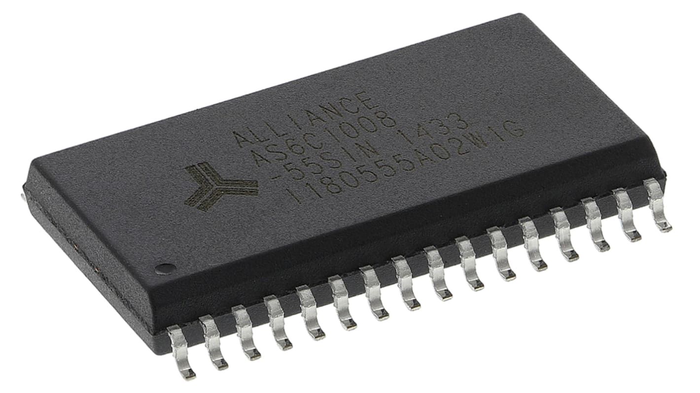 Alliance Memory 1MBit LowPower SRAM 128k, 8bit / Wort 17bit, SOP 32-Pin