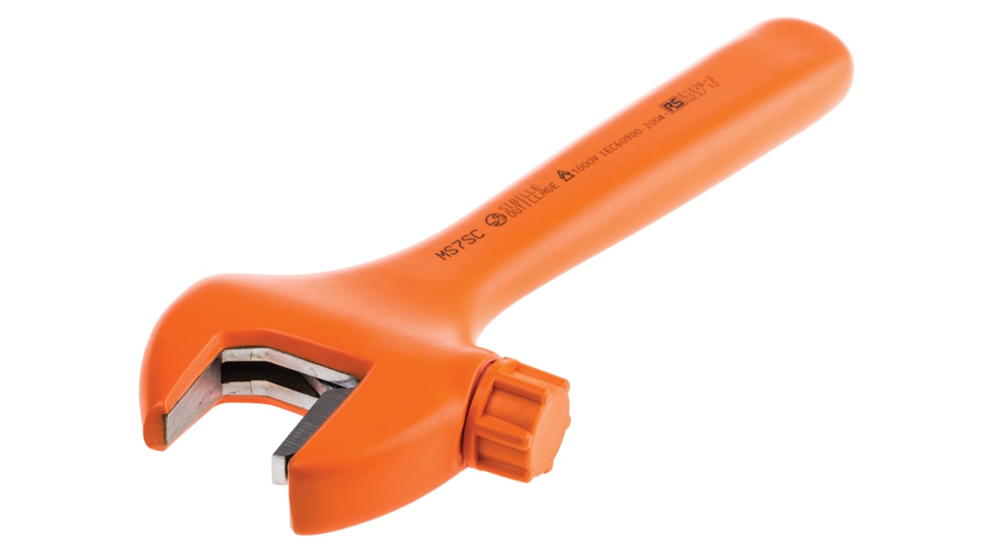 Penta Adjustable Spanner, 200 mm Overall, 26mm Jaw Capacity, Insulated Handle, VDE/1000V