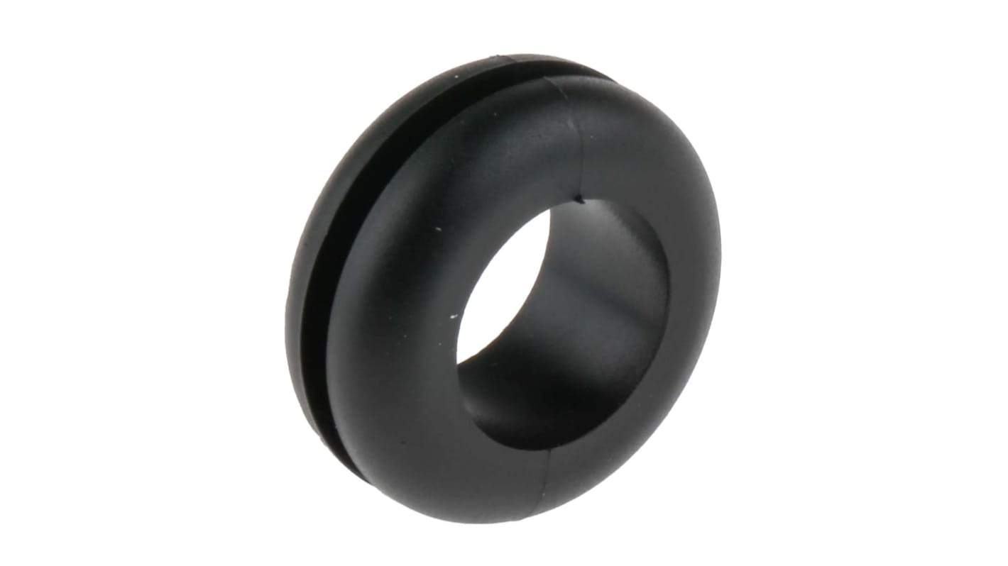 Passacavo Passacavi RS PRO, Nero, in PVC 1.6mm, diametri da Maximum of 9.5mm 12.5mm