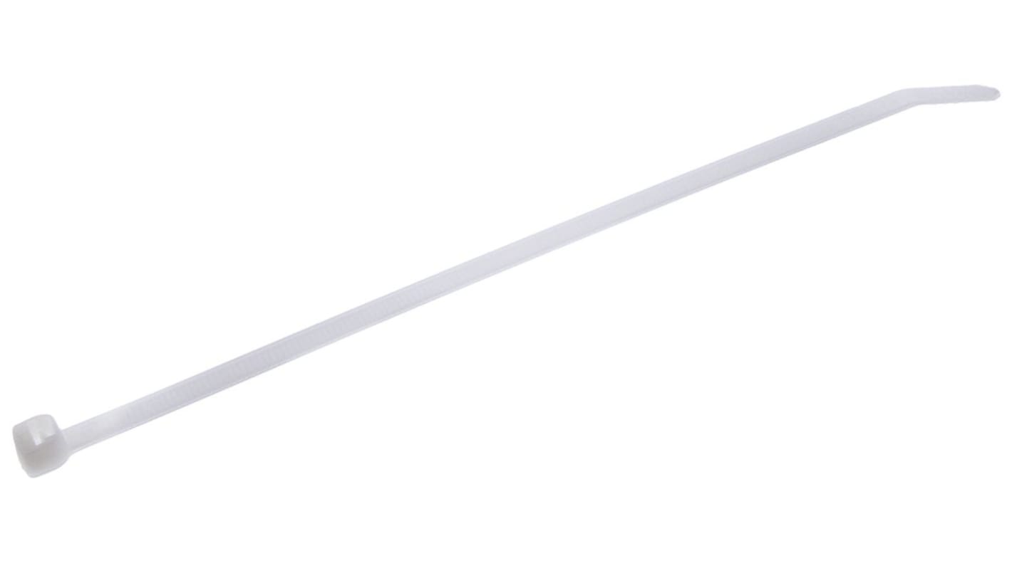 Thomas & Betts Cable Ties, 188mm x 4.6 mm, White Nylon, Pk-100