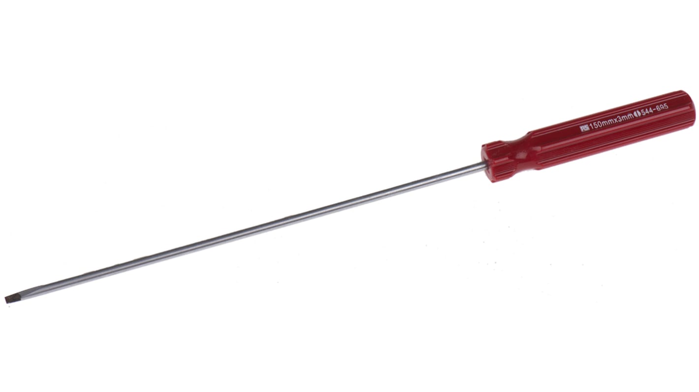 RS PRO Slotted Screwdriver, 1/8 in Tip, 150 mm Blade