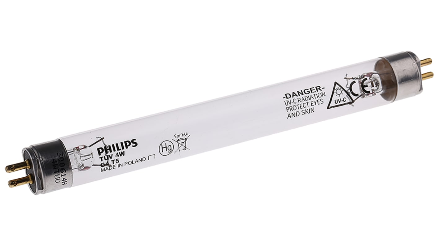 Lampadina UV Lawtronics, 4,6 W, G5, lunghezza 134 mm, diametro 134,5 mm 253,7 nm, 6000h