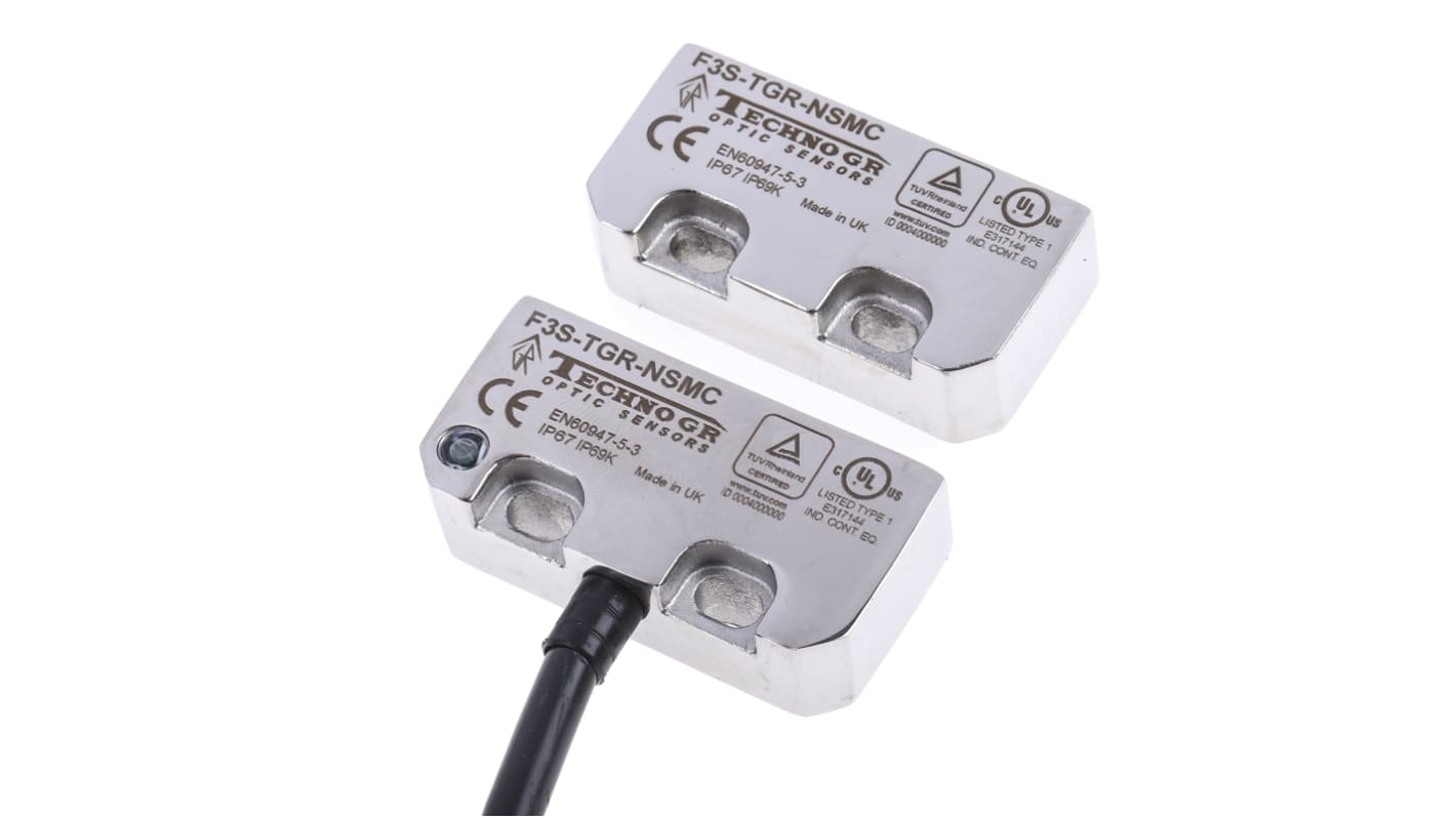 Przełącznik bezpieczeństwa, F3S-TGR-N_C, 24 V dc, IP67, 50 x 51 x 13 mm, 4, Omron