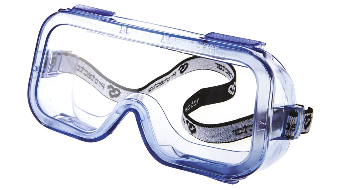 Protector, Scratch Resistant Anti-Mist Safety Goggles with Clear Lenses