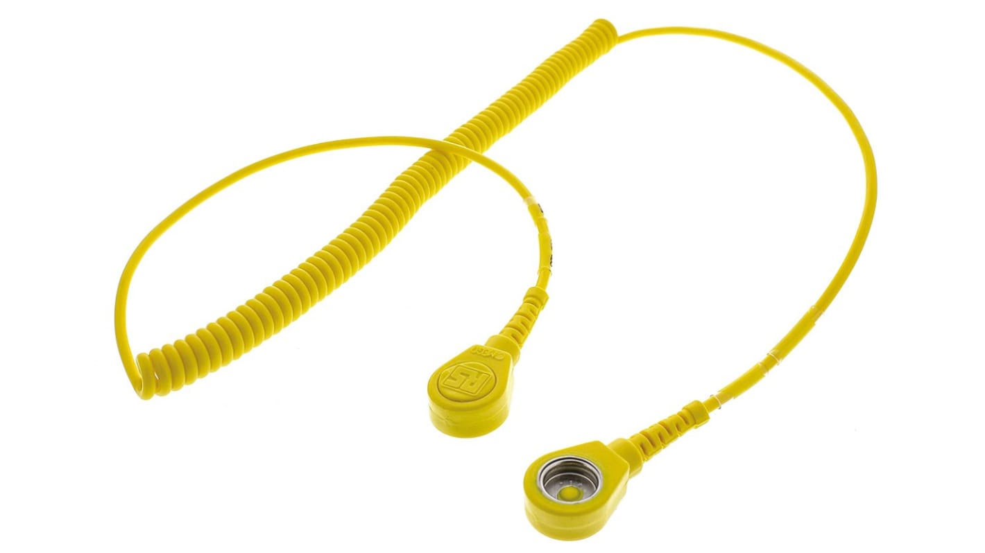 Cable de conexión a tierra para protección contra descargas electrostáticas Sí Tornillo prisionero de presión -