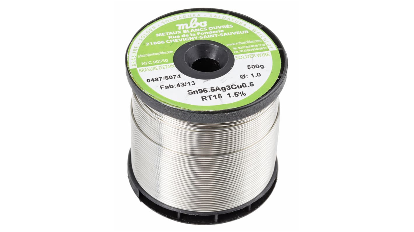 MBO Wire, 1mm Lead Free Solder, 217°C Melting Point