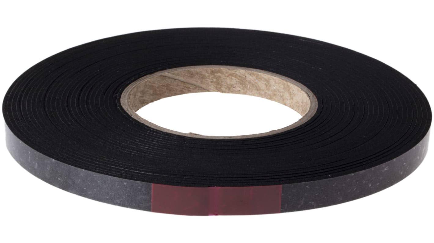 RS PRO PVC Schaumstoff Klebeband, Schwarz, Stärke 2mm, 12mm x 10m