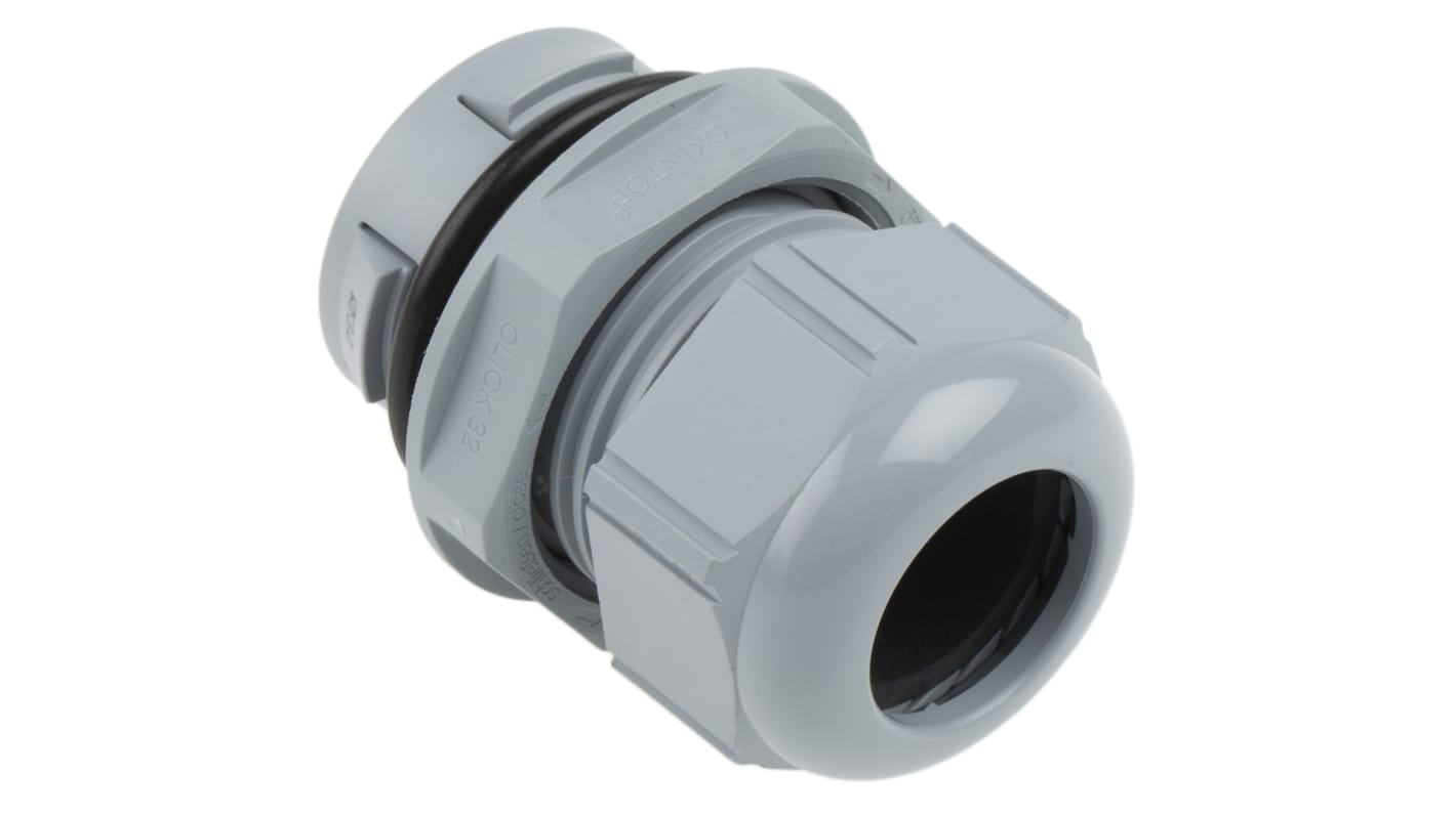 Lapp SKINTOP Series Grey Polyamide Cable Gland, M32 Thread, 11mm Min, 20mm Max, IP68