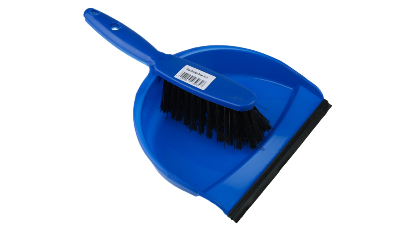 RS PRO Blue Dustpan & Brush for Dust with brush included RS