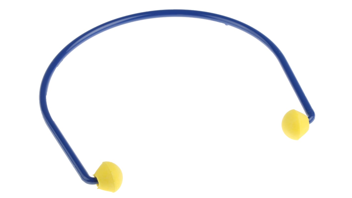 EC01000 3M E.A.R Blue, Yellow Disposable Band Ear Plugs, 24dB Rated