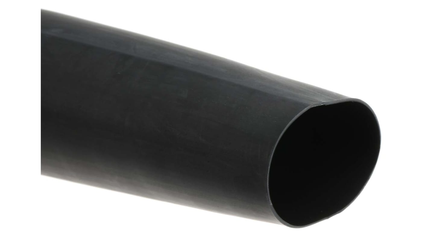 RS PRO Adhesive Lined Halogen Free Heat Shrink Tubing, Black 40mm