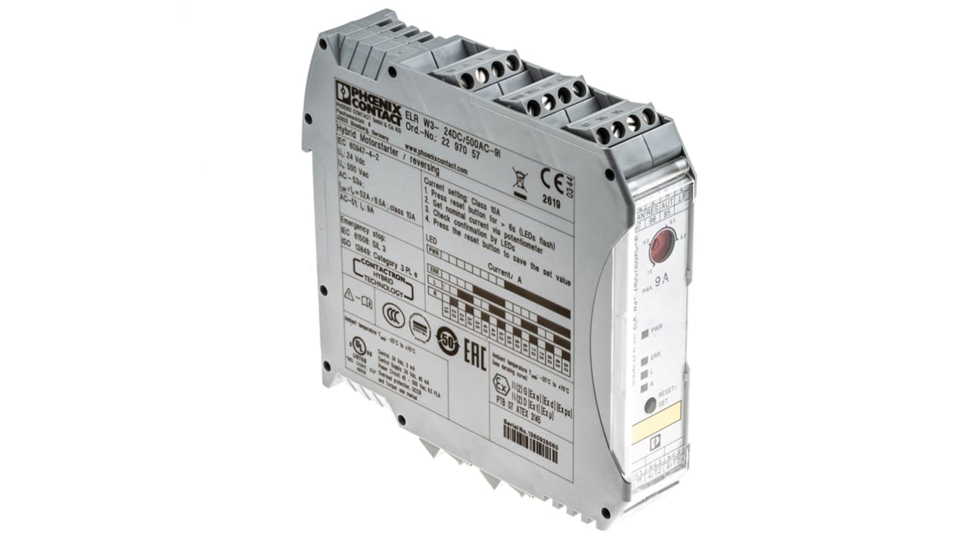 Contatto A Semiconduttore Phoenix Contact 2297057 4 In 1 Inversione Trifase