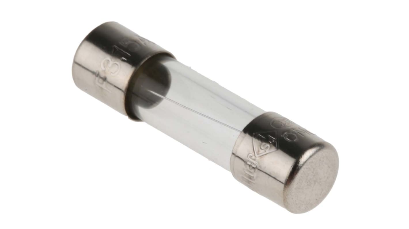 RS PRO 3.15A F Glass Cartridge Fuse, 5 x 20mm RS