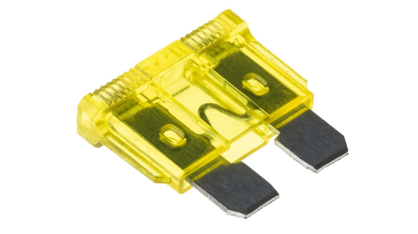 RS PRO 20A Yellow Blade Car Fuse, 32V dc