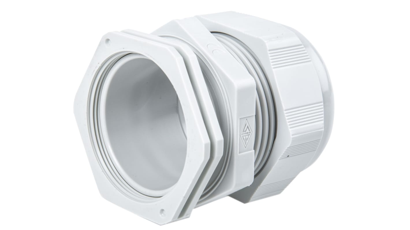 SIB SIB-TEC Series Grey PA 6 Cable Gland, M50 Thread, 24mm Min, 38.5mm Max, IP68