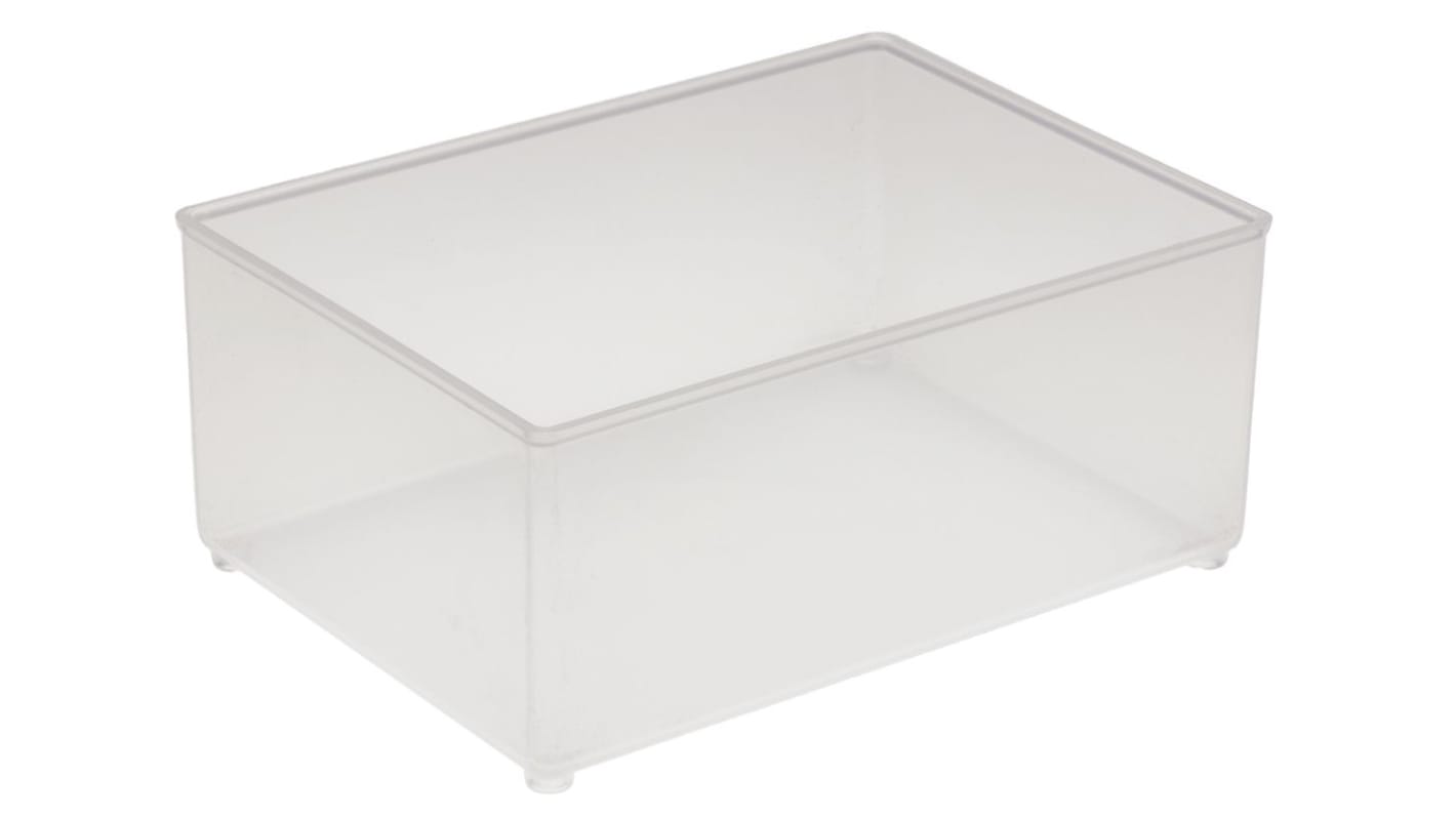 Caja organizadora Raaco de PP Transparente, 79mm x 109mm x 47mm