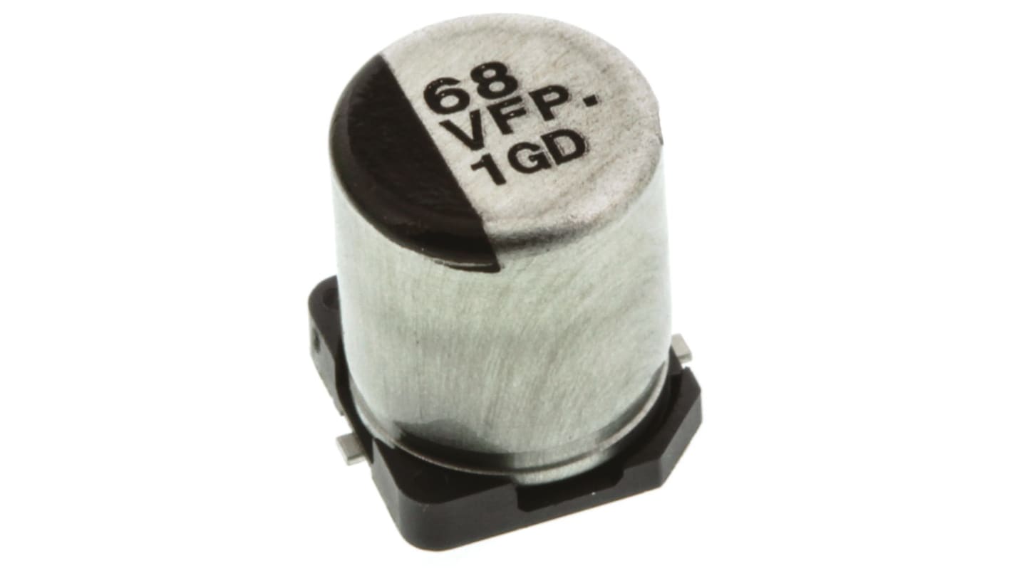 Panasonic 68μF Aluminium Electrolytic Capacitor 35V dc, Surface Mount - EEEFPV680XAP