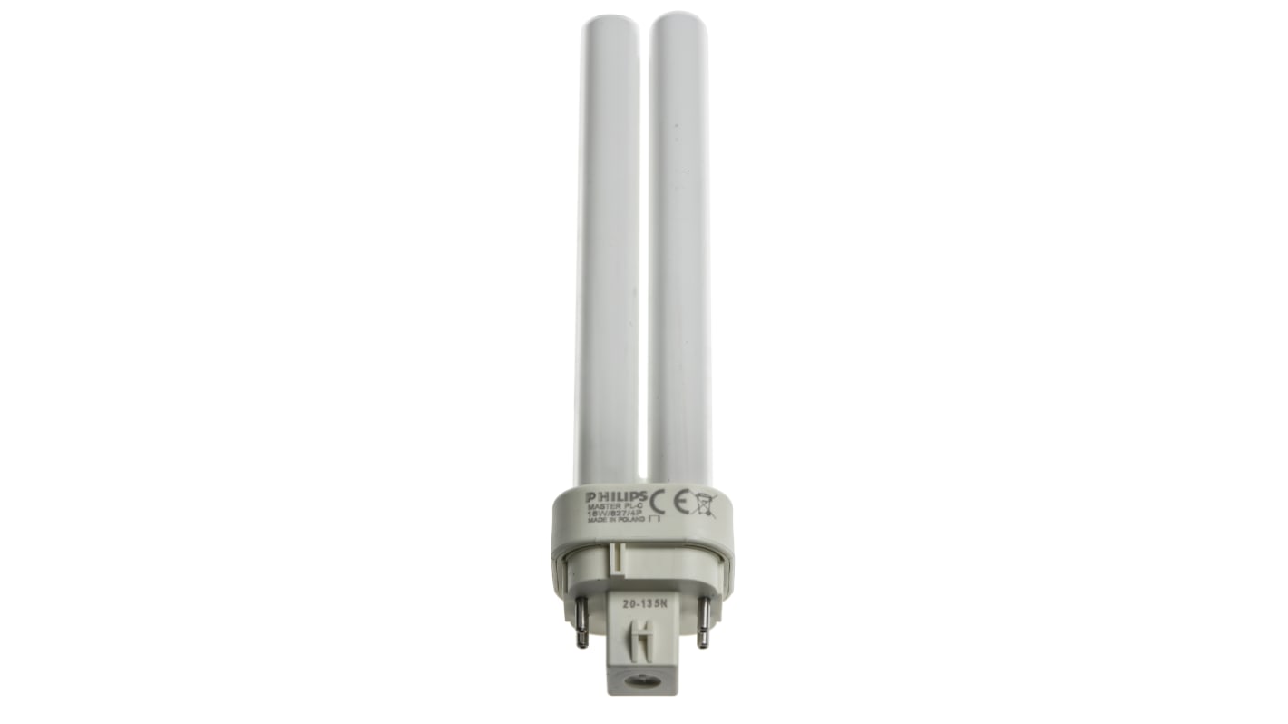 Bombilla CFL Philips Lighting 2D, 18 W G24q-2 143 mm, 2700K, Blanco Cálido