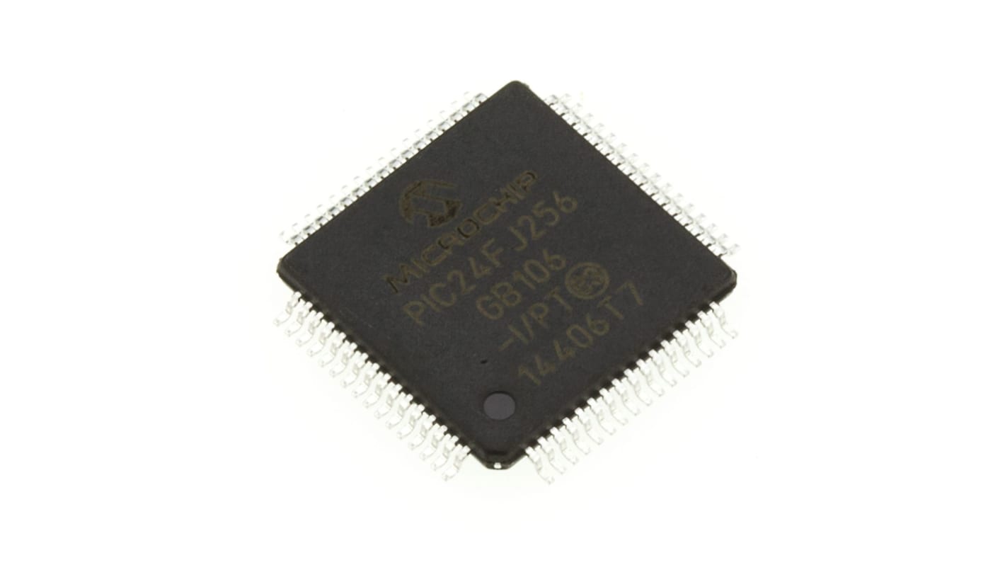 Microchip マイコン, 64-Pin TQFP PIC24FJ256GB106-I/PT