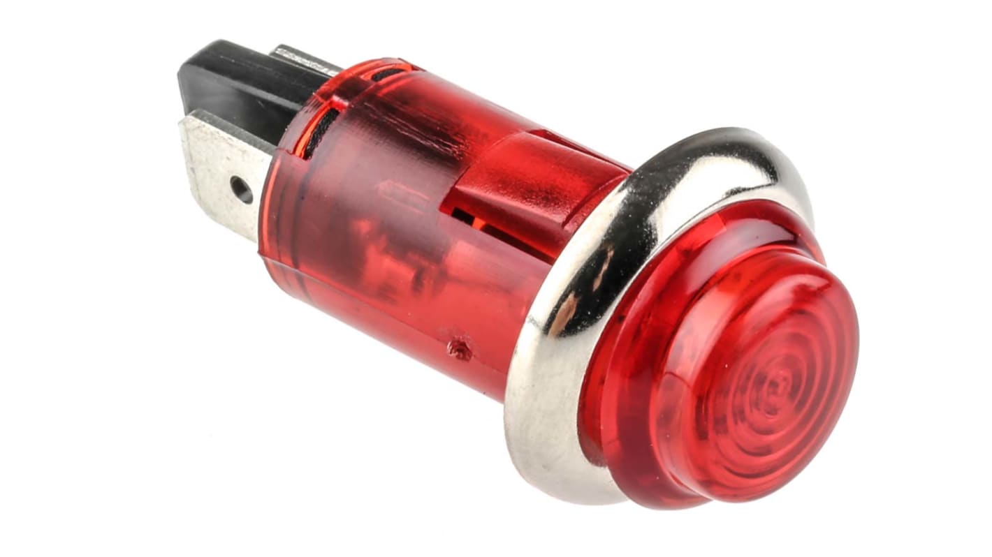 Indicatore da pannello CAMDENBOSS Rosso Neon, 240V, Sporgente, foro da 13mm