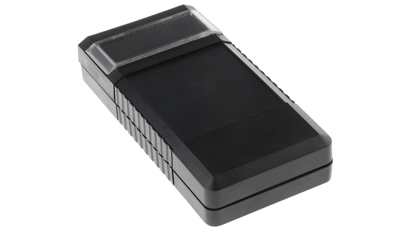 Bopla BOS Series Black, Transparent ABS Handheld Enclosure, Integral Battery Compartment, Display Window, IP40, 120 x