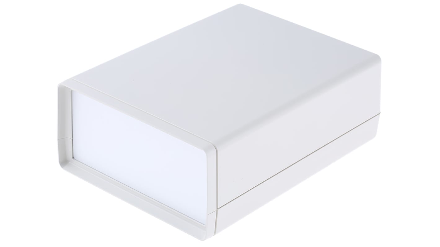 Caja portátil OKW de ABS Blanco, 190 x 138 x 68mm, con compartimento batería, IP65