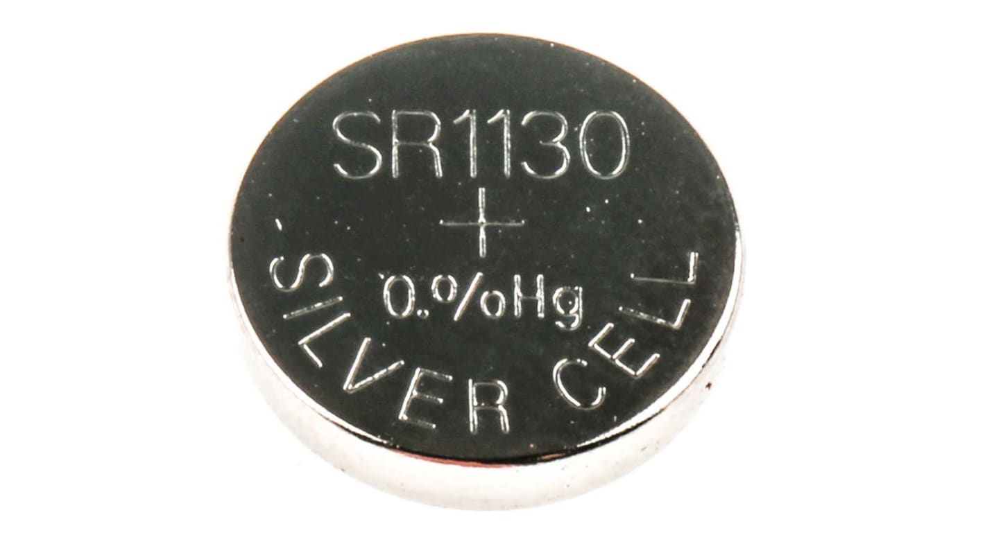 RS PRO SR54 Button Battery, 1.55V, 11.6mm Diameter