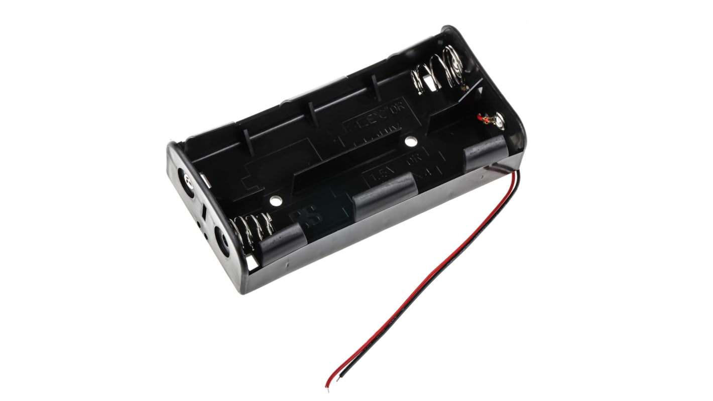 RS PRO C Batteriholder, terminaltype: Spiralfjeder