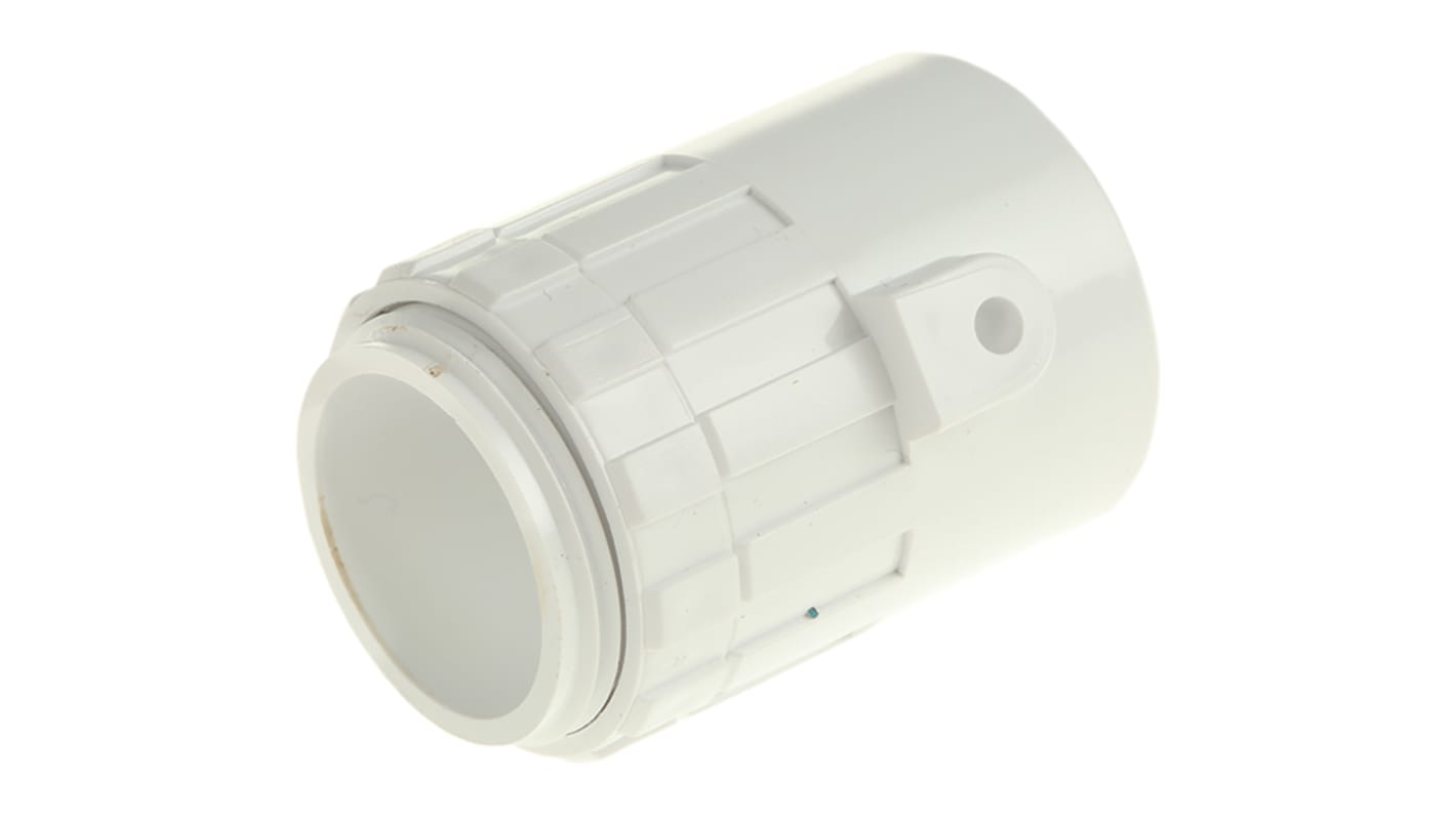 Racor para conducto Schneider Electric, Adaptador de uPVC Blanco, tamaño nom. 25mm