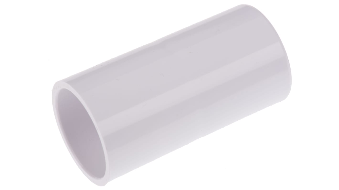 Racor para conducto Schneider Electric, Acoplador de uPVC Blanco, tamaño nom. 20mm