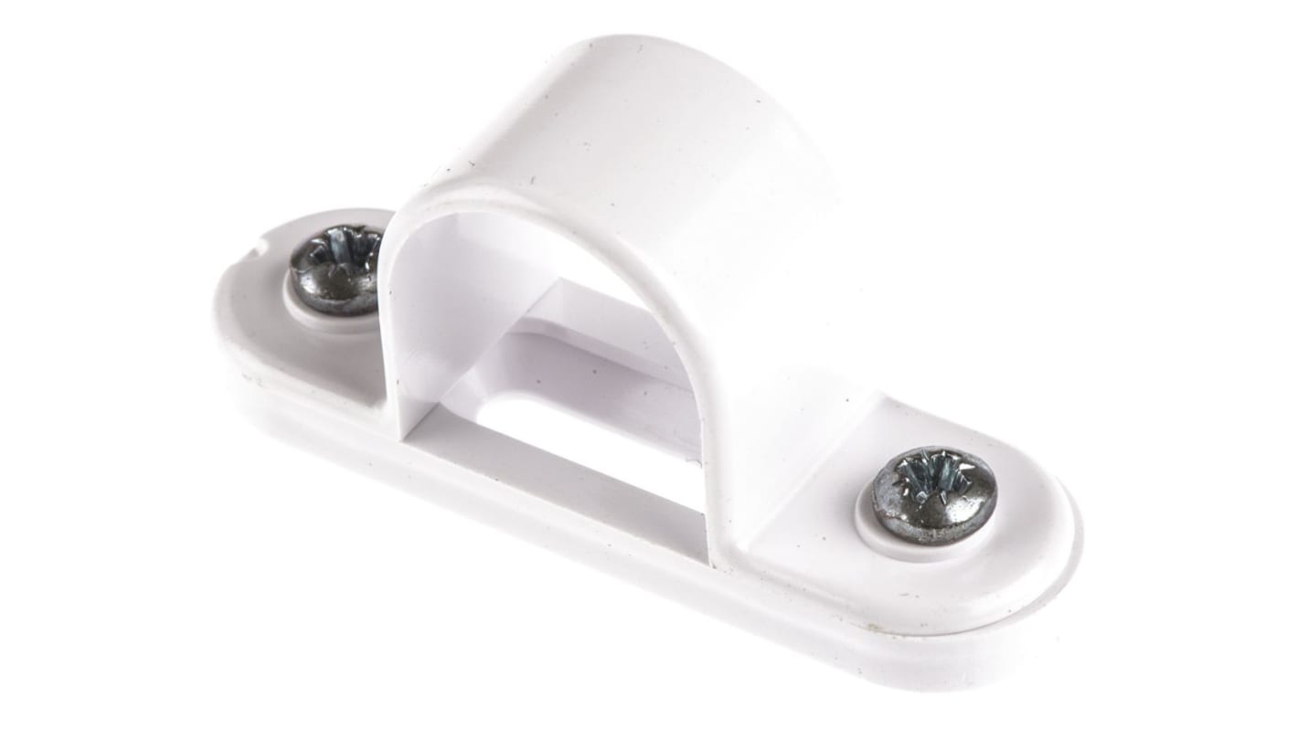 Schneider Electric White PVC Saddle Clamp, 20mm Max. Bundle