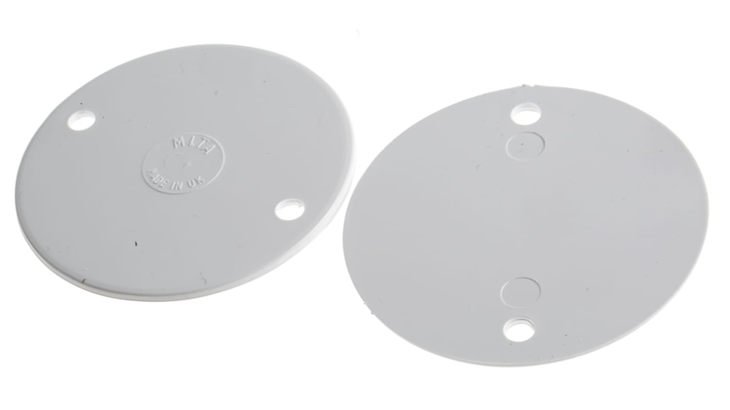 Racor para conducto Schneider Electric, Tapa circular de uPVC Blanco, tamaño nom. 65mm