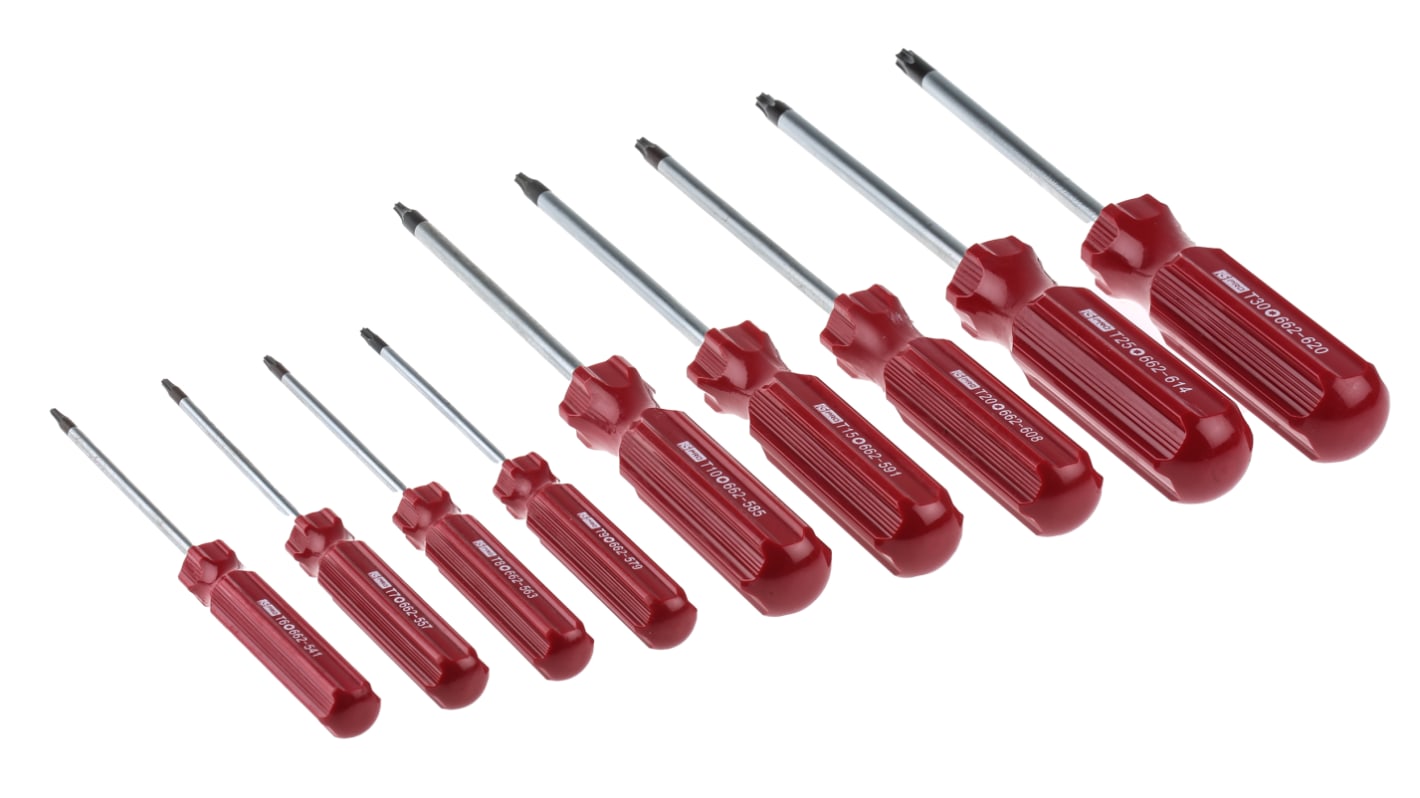 RS PRO Torx Screwdriver Set, 9Piece RS