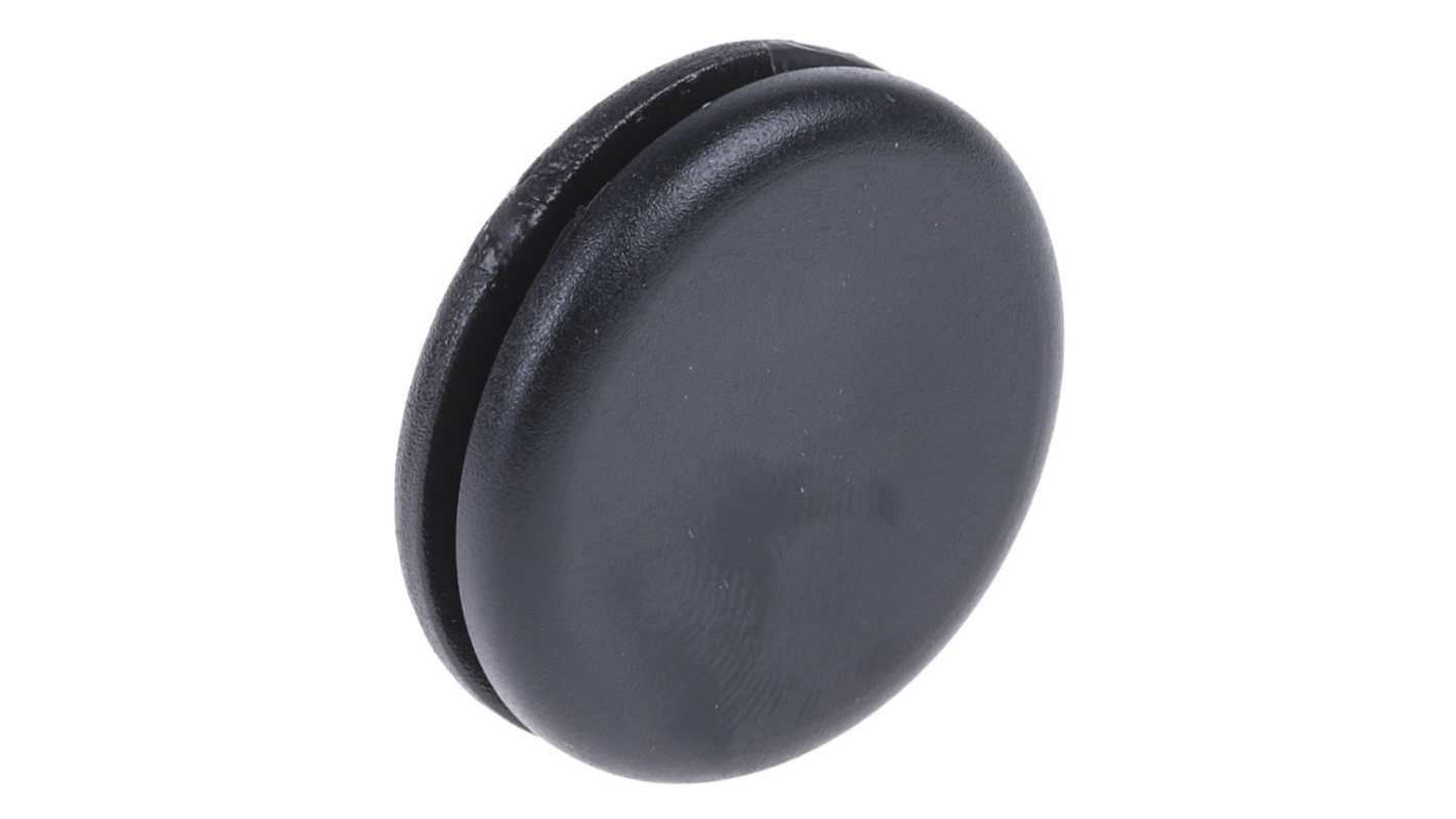 RS PRO Black PVC 20mm Cable Grommet for Maximum of 16mm Cable Dia. RS