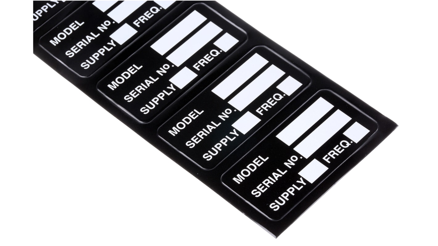 Brady Adhesive Pre-Printed Adhesive Label. Quantity: 100